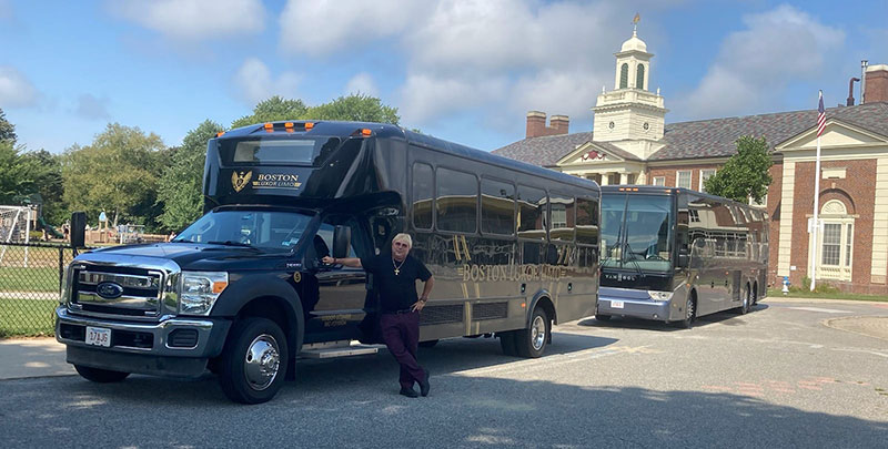 Chartered Buses in Boston for events, wedding 